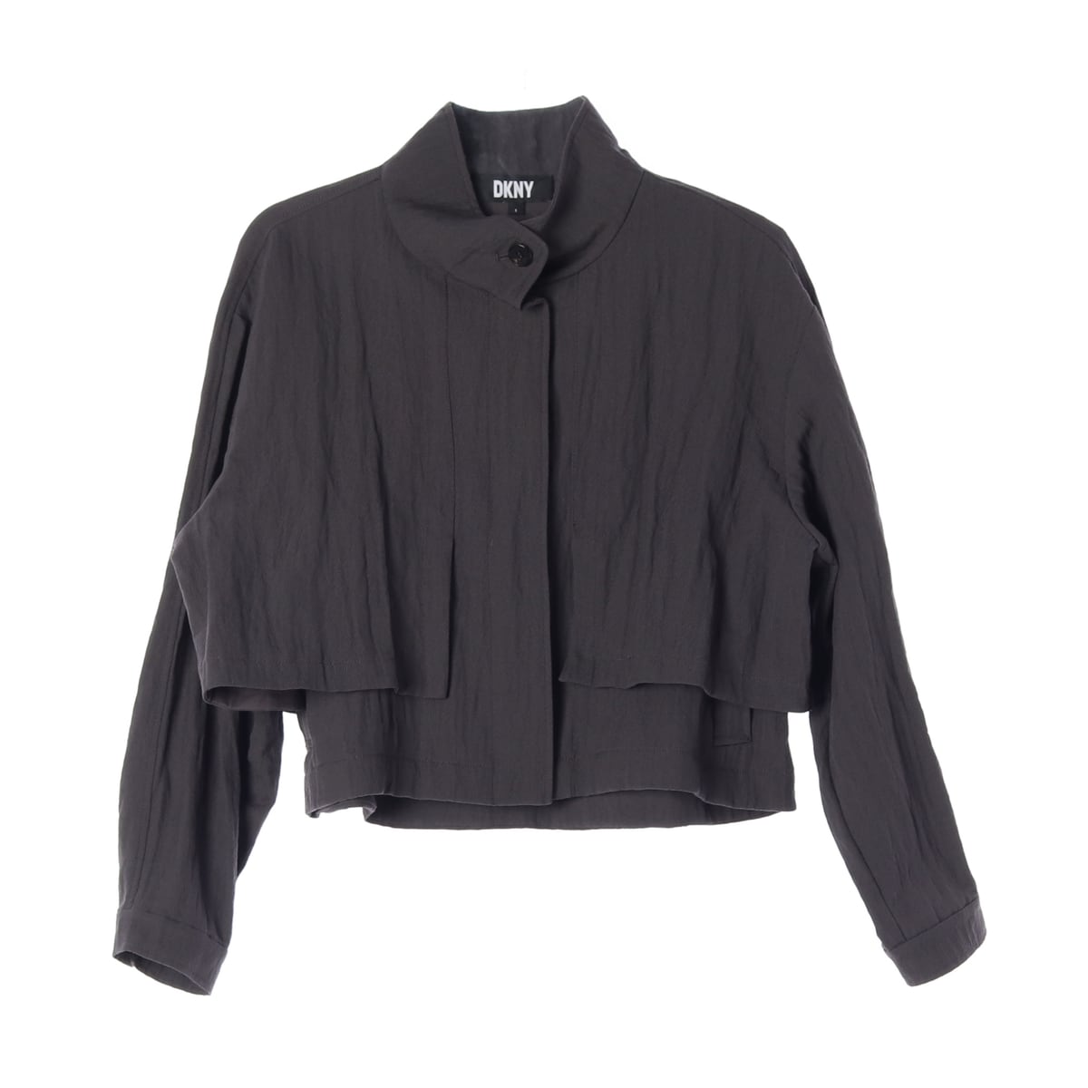디케이엔와이 DKNY 24SS 울 블렌드 크롭 자켓 재킷 차콜  상세 이미지 1