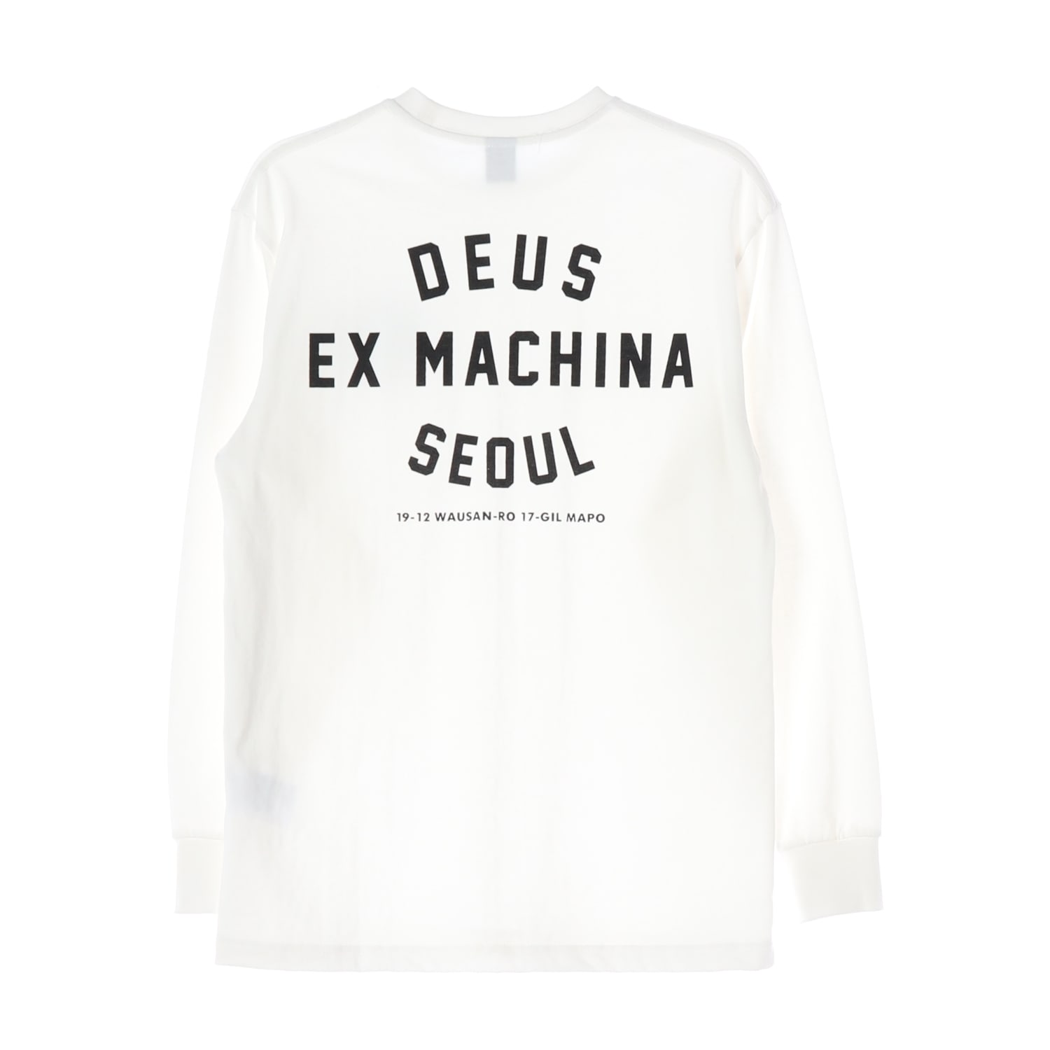 데우스 엑스 마키나 23FW 로고 프린트 긴팔 티셔츠 화이트 이미지 2