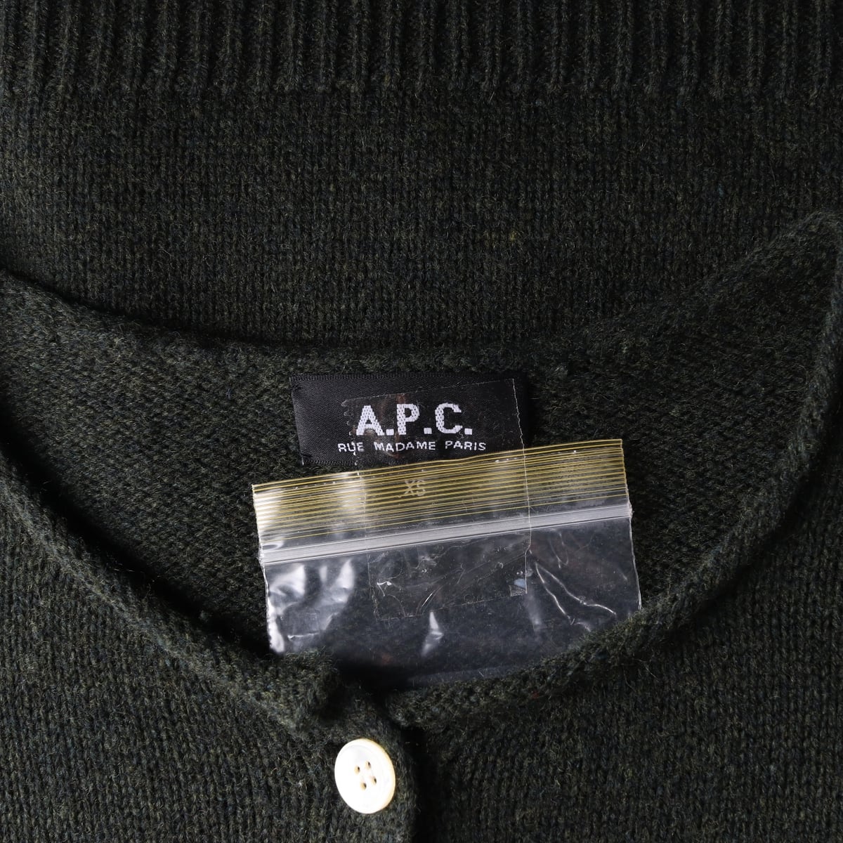 아페쎄 APC 램스울 가디건 그린  상세 이미지 3