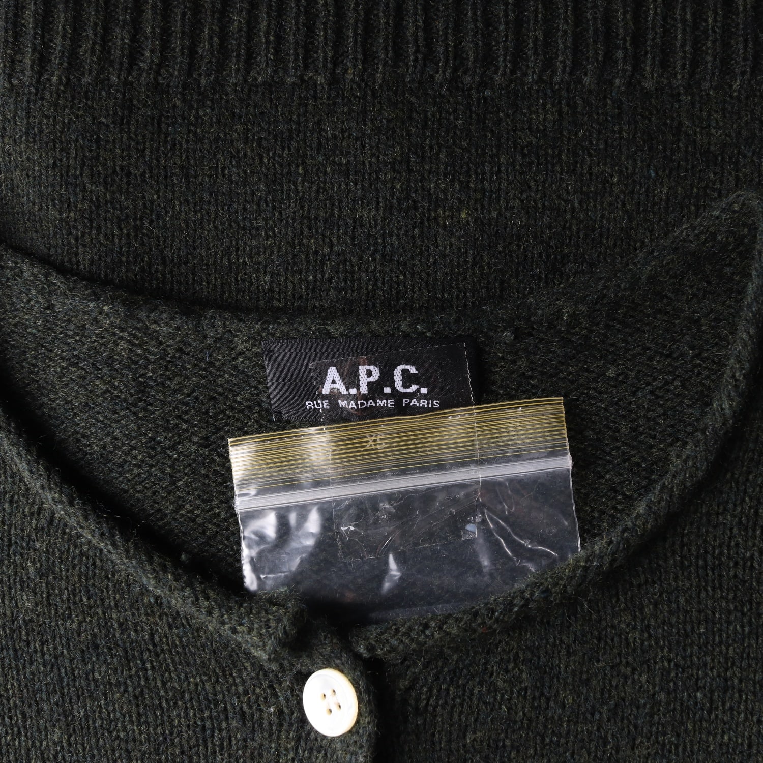 아페쎄 APC 램스울 가디건 그린  이미지 3