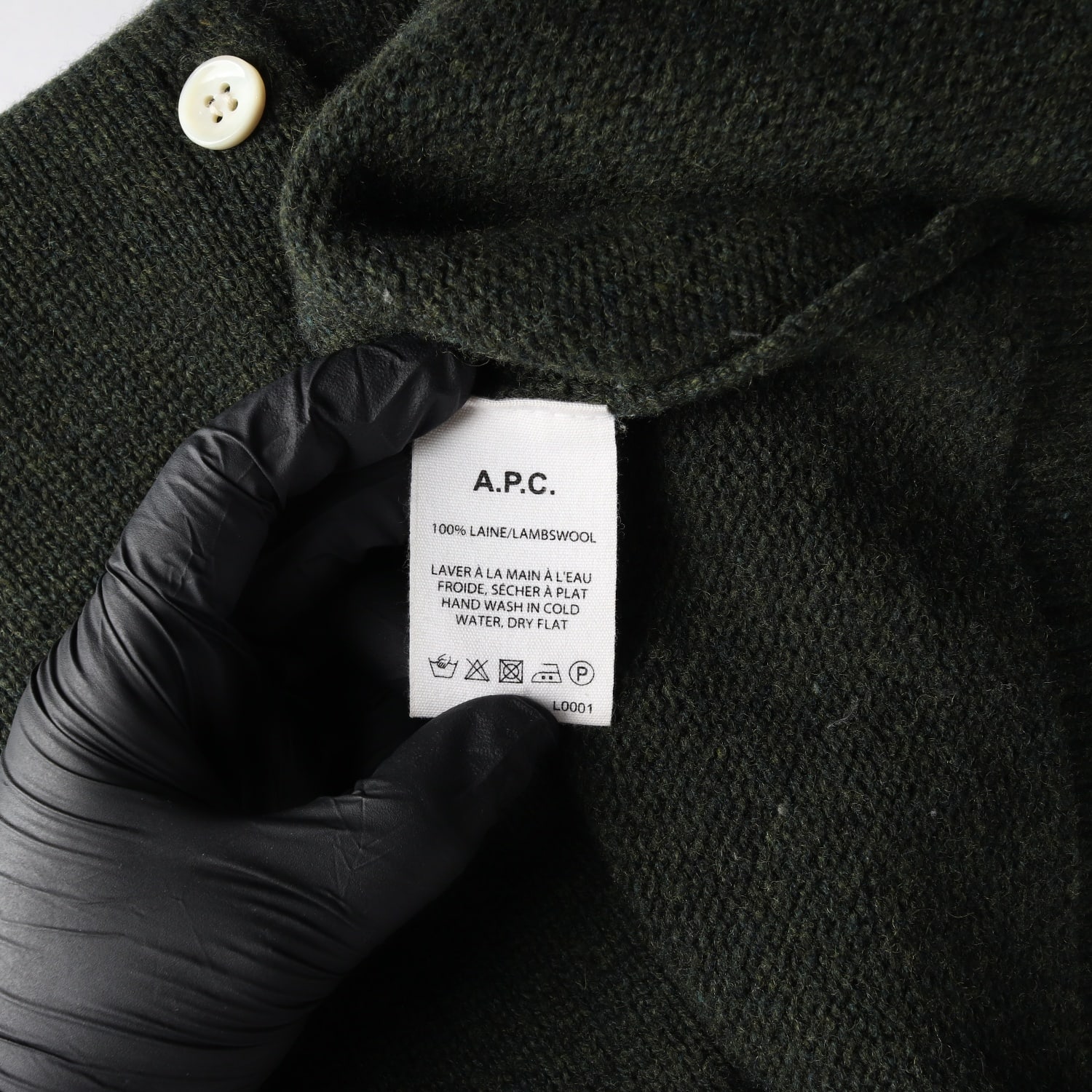 아페쎄 APC 램스울 가디건 그린  이미지 4