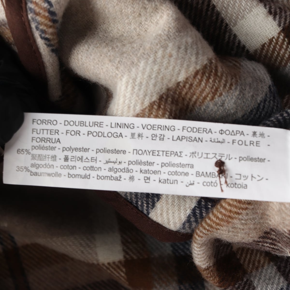자라 체크 패턴 울 셔츠 재킷 베이지  상세 이미지 8
