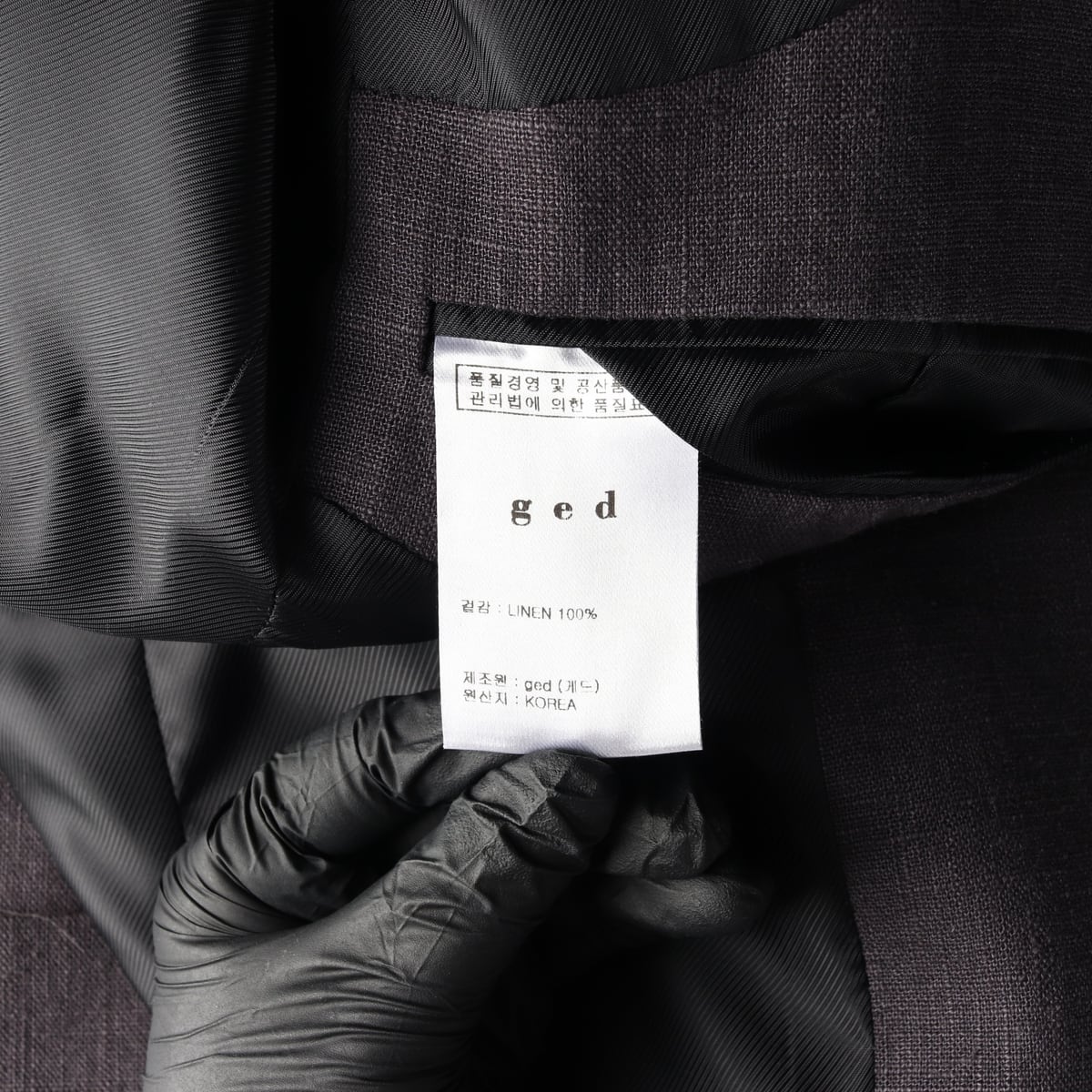 게드 ged 린넨 블레이저 재킷 상세 이미지 5