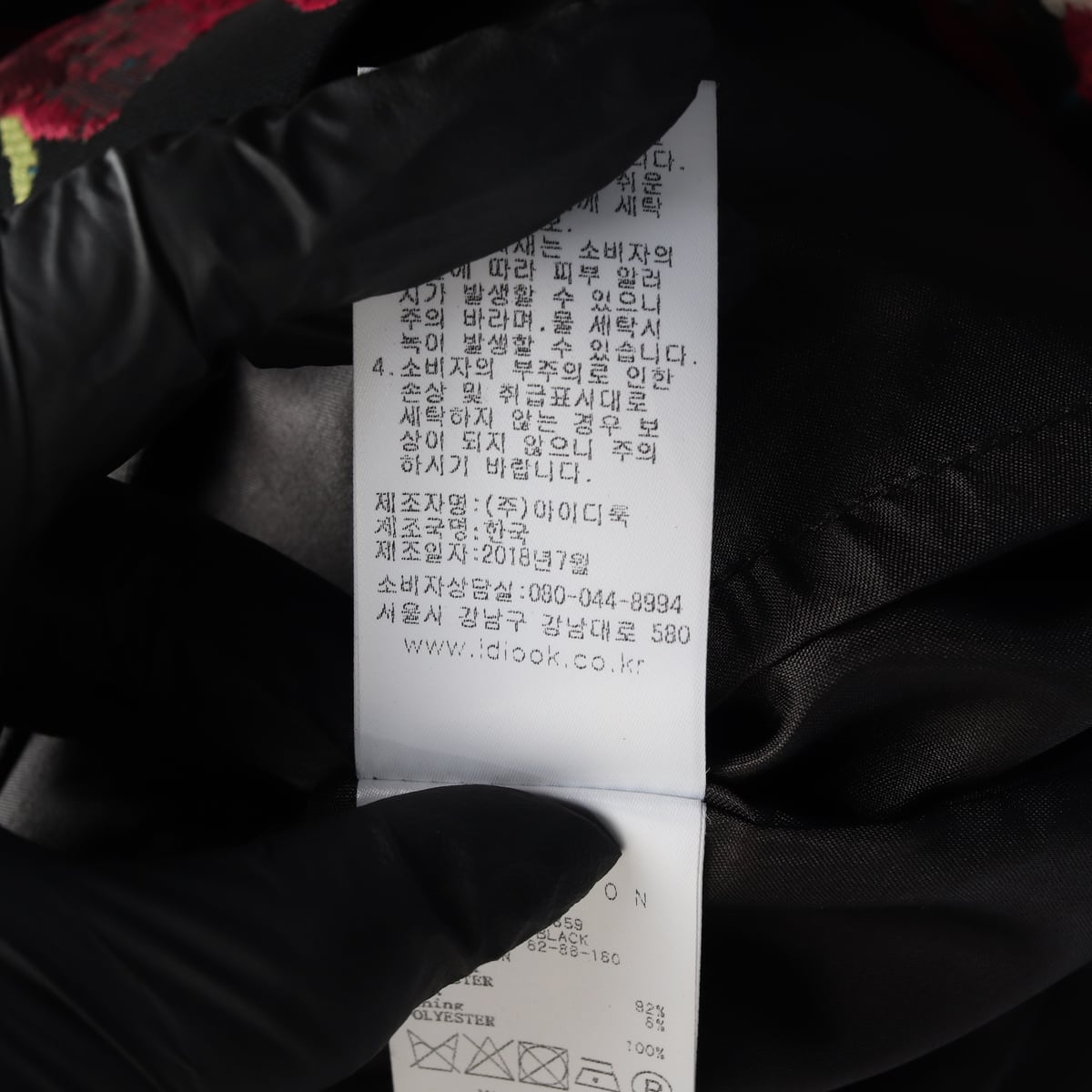 레니본 플로럴 패턴 숏 원피스 상세 이미지 5