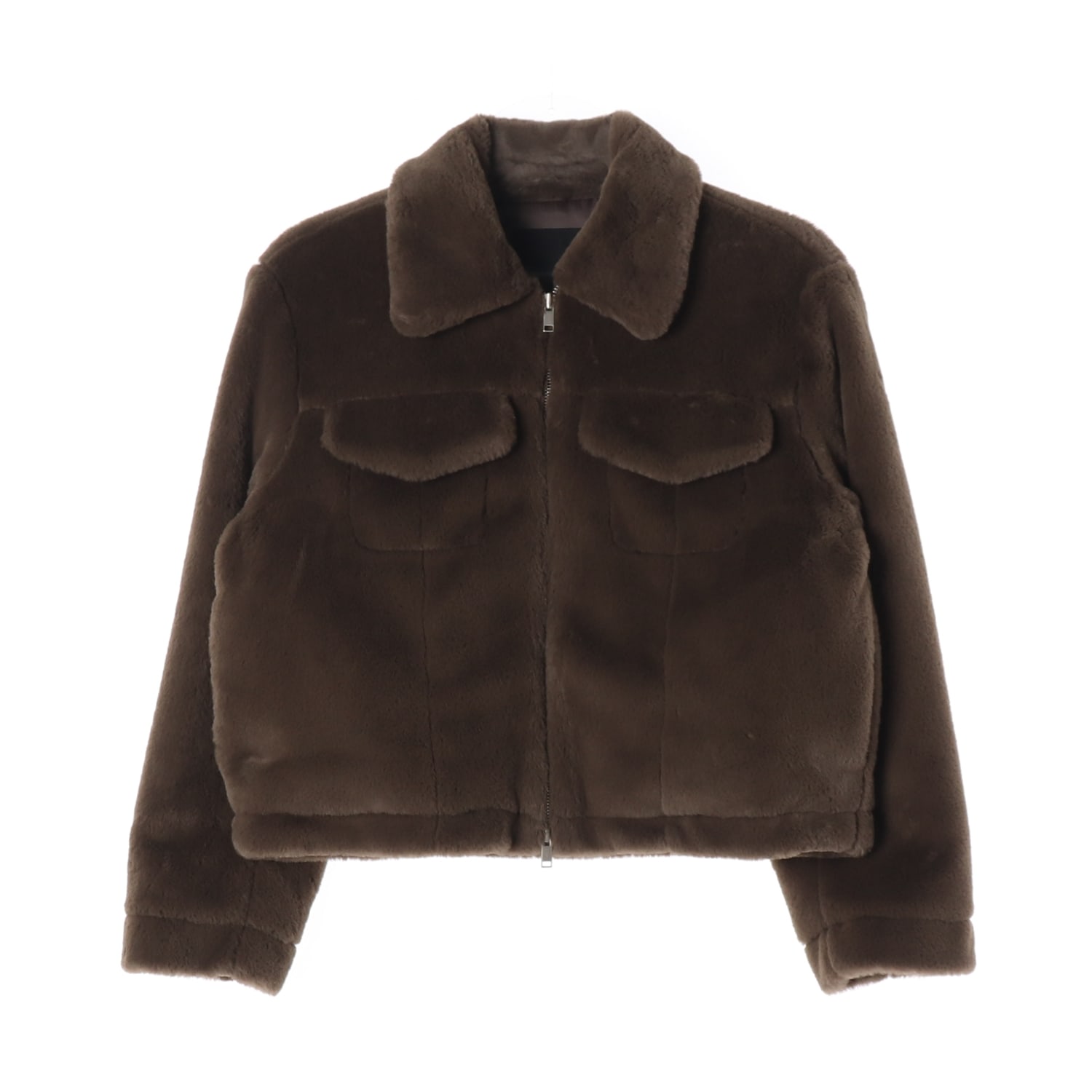 시티브리즈 22FW 에코 퍼 재킷 자켓 브라운 이미지 1