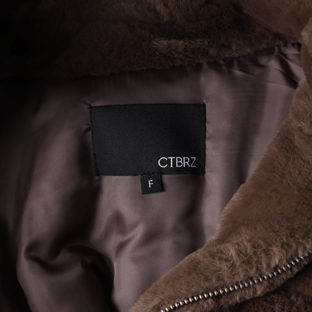 시티브리즈 22FW 에코 퍼 재킷 자켓 브라운 상세 이미지 4