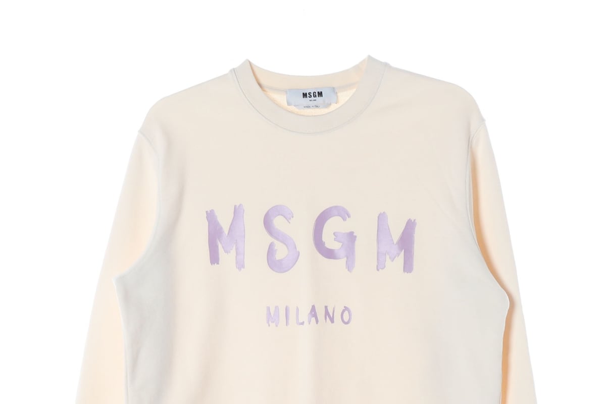 엠에스지엠 MSGM 라벤더 로고 프린트 맨투맨 상세 이미지 3
