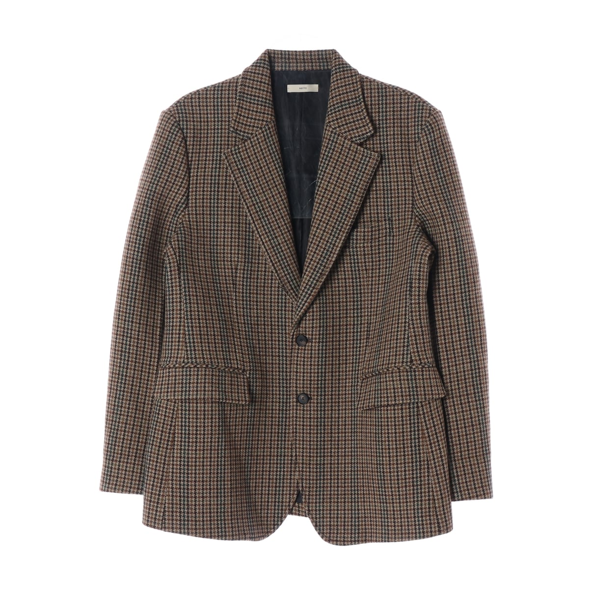 렉토 21FW 70S 도그투스 체크 울 블레이저 자켓 상세 이미지 1