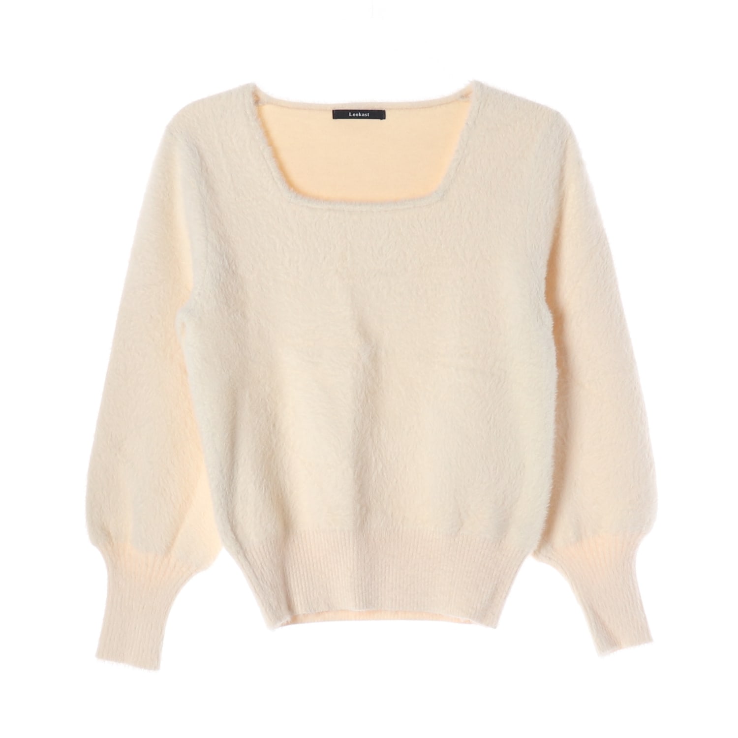 룩캐스트 21FW 나일론 스퀘어넥 니트 이미지 1