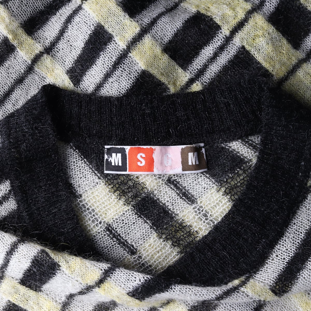 엠에스지엠 MSGM 체크 패턴 니트 스웨터 상세 이미지 3