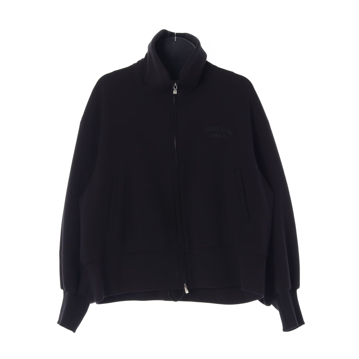 시스템 22FW 자수 로고 플리스 집업 블랙 상세 이미지 1