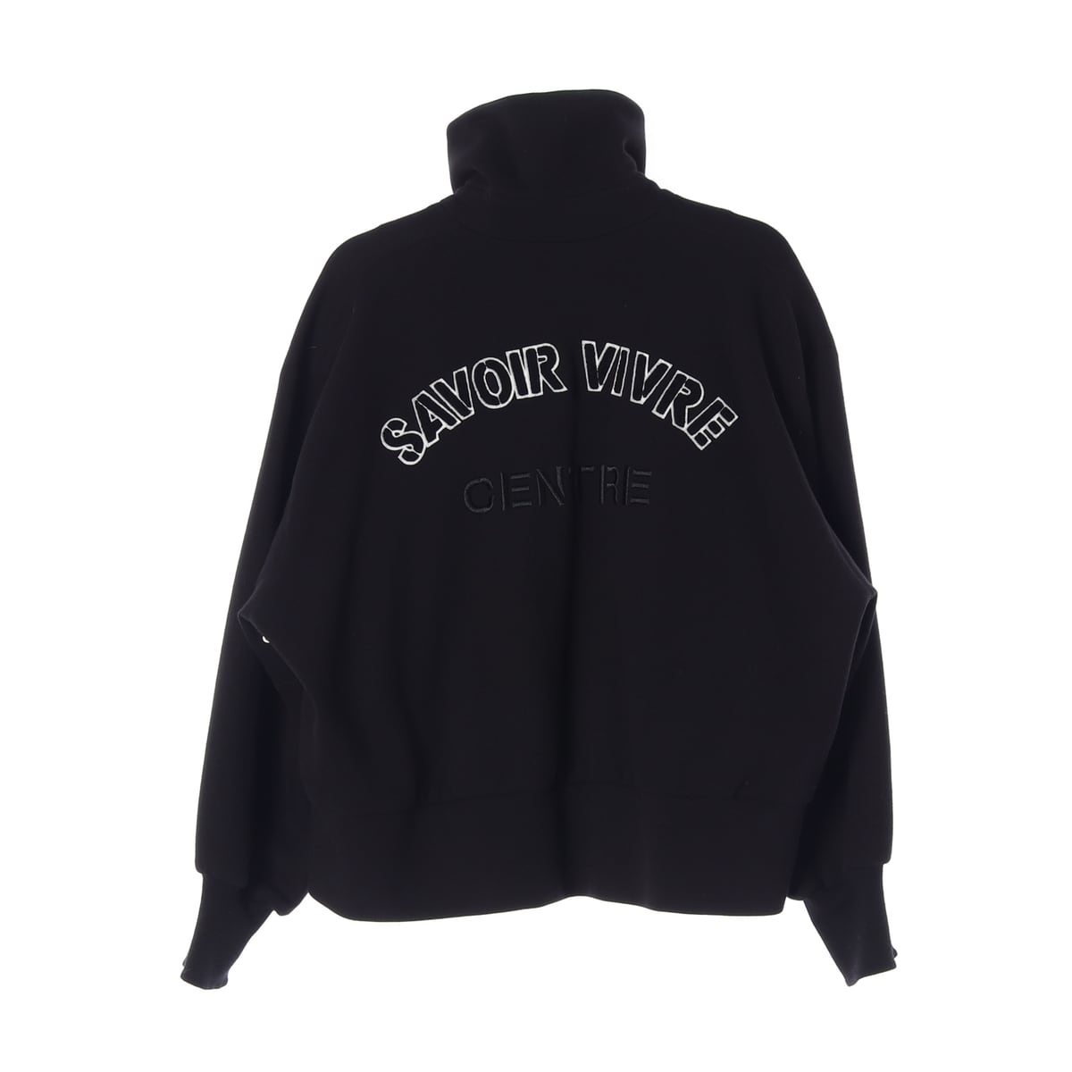 시스템 22FW 자수 로고 플리스 집업 블랙 상세 이미지 2