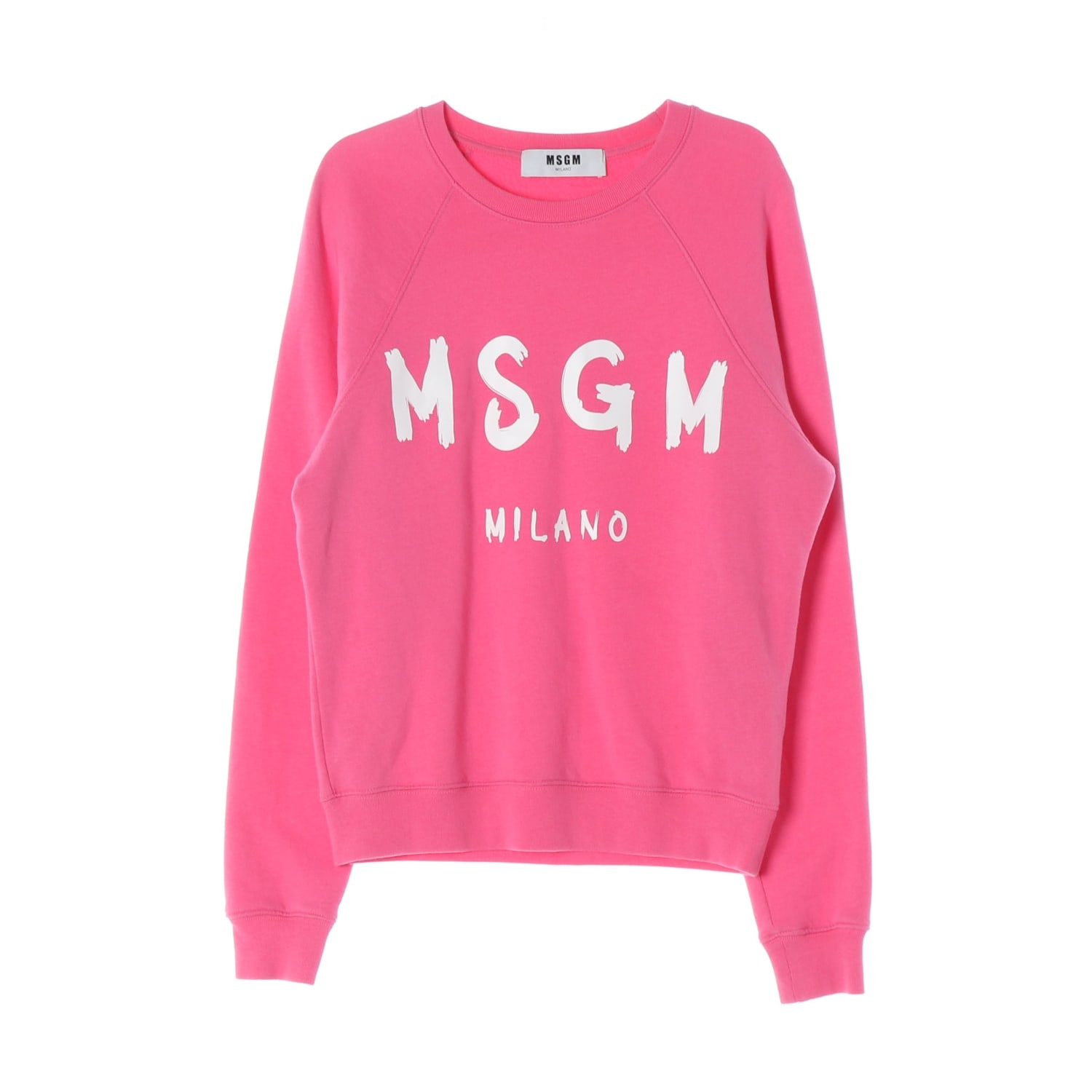 엠에스지엠 MSGM 로고 프린트 맨투맨 핑크 스웨트셔츠  이미지 1