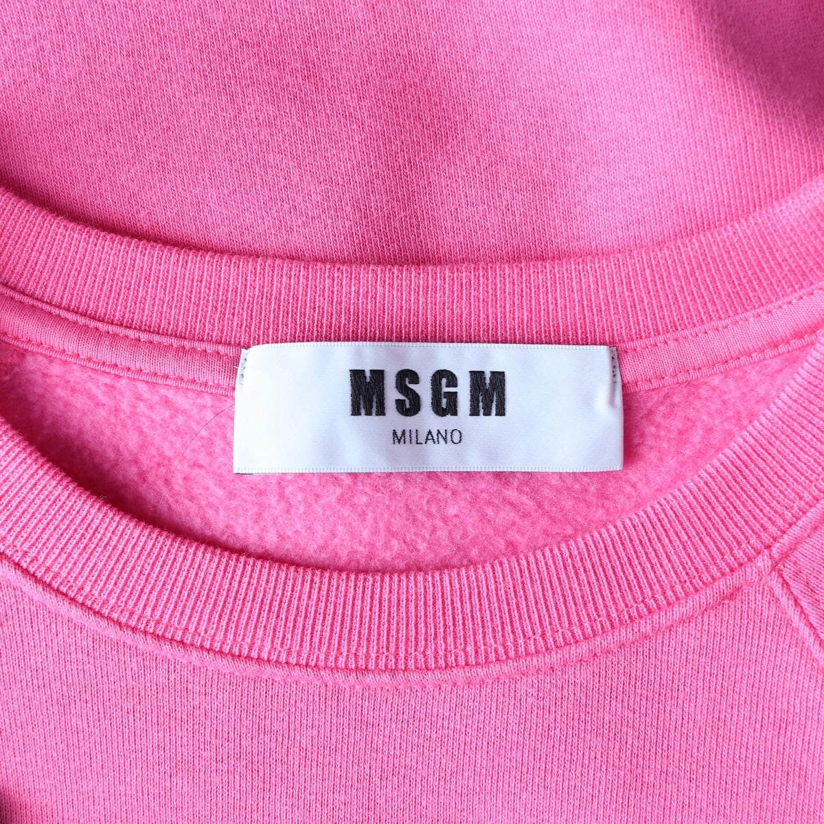 엠에스지엠 MSGM 로고 프린트 맨투맨 핑크 스웨트셔츠  상세 이미지 3