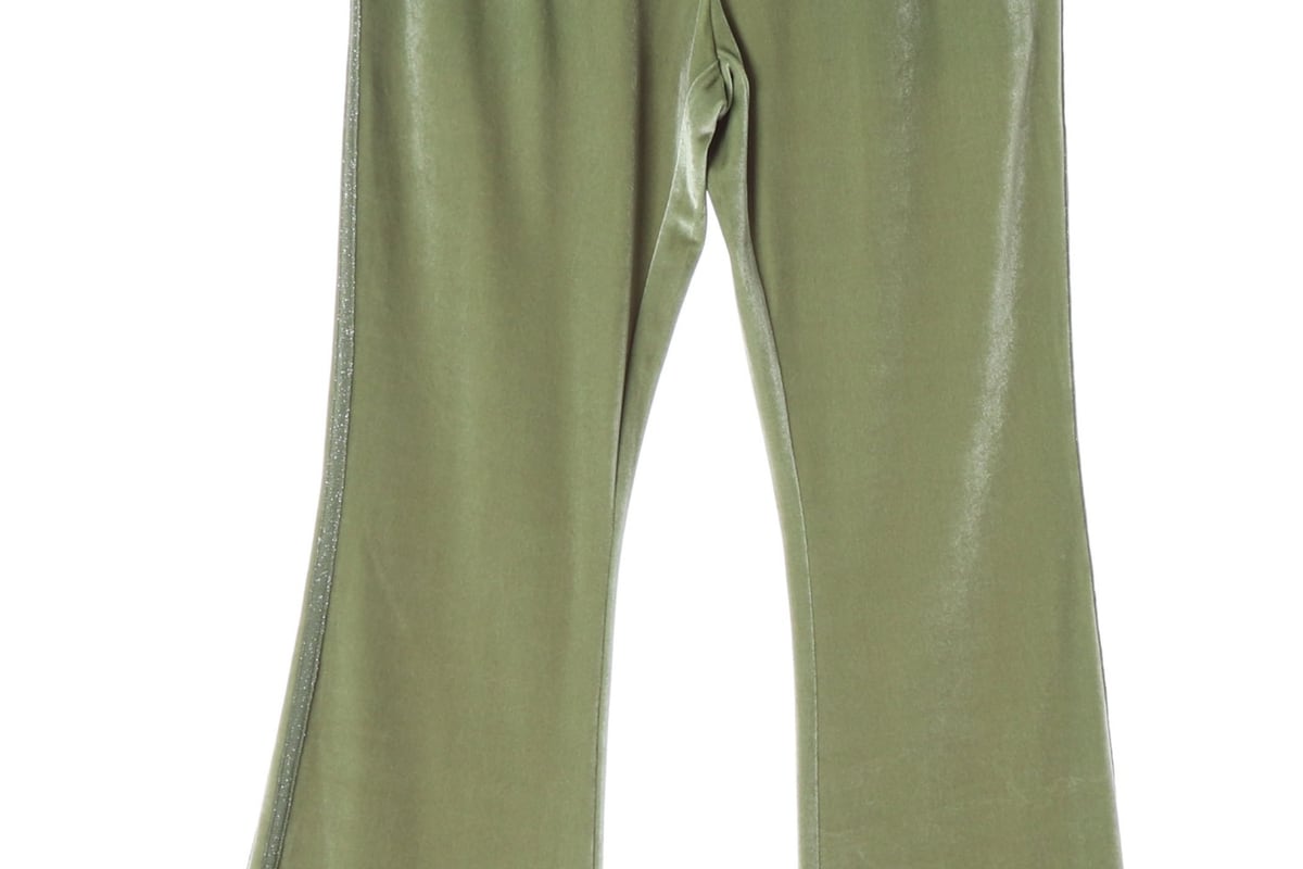 (새상품) 널디 플레어핏 NY 벨벳 트랙 팬츠 올리브 그린 셋업 상세 이미지 4