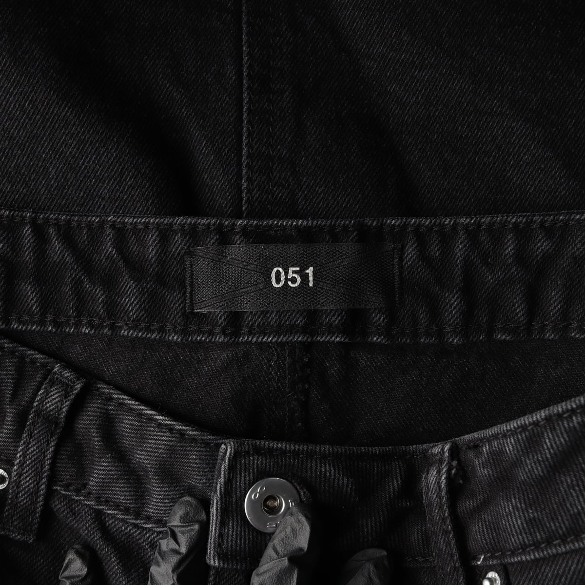 플랙 22FW 로고 흑청 데님 미니 스커트 청치마 상세 이미지 3