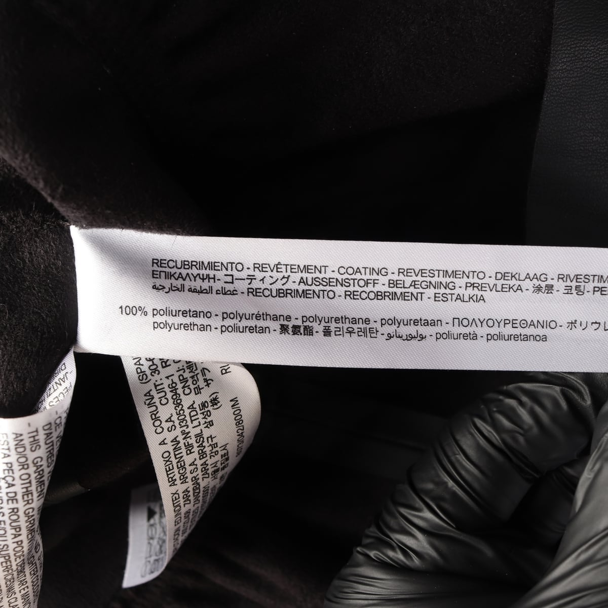 자라 레더 반팔 미니 원피스 가죽 드레스  상세 이미지 5