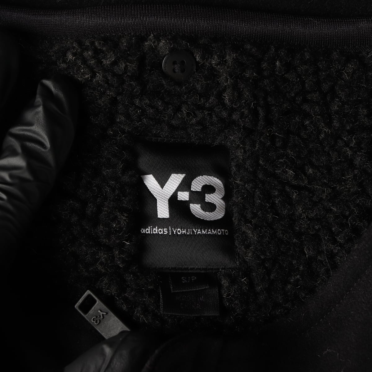 와이쓰리 Y-3 탈부착 뽀글이 내피 포켓 노카라 코트 점퍼 재킷 상세 이미지 4