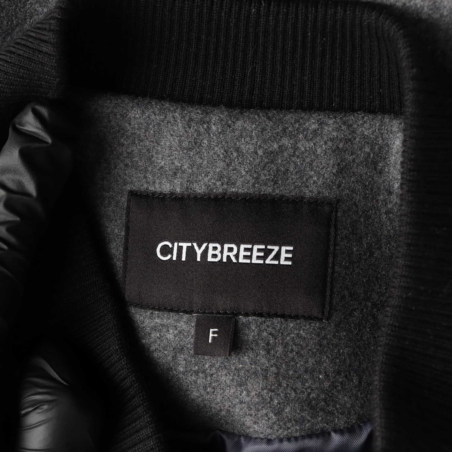 시티브리즈 24FW 울 더플 바시티 점퍼 재킷 그레이 이미지 4