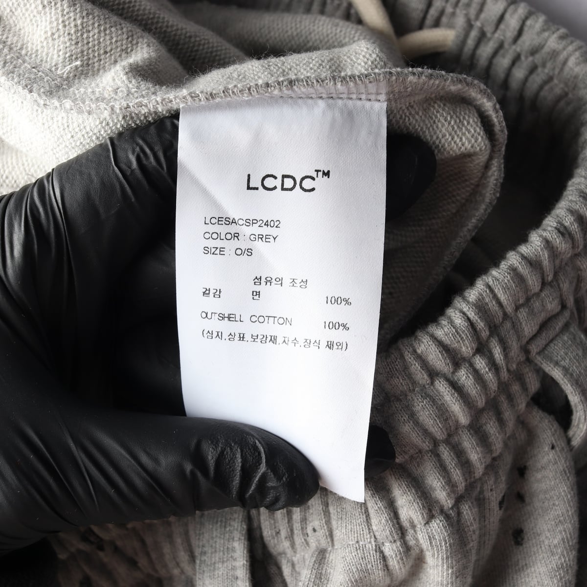 엘씨디씨 티엠 LCDC 25SS 프린트 버뮤다 스웨트팬츠 그레이 상세 이미지 4