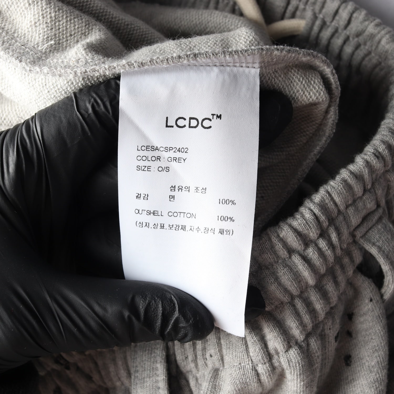 엘씨디씨 티엠 LCDC 25SS 프린트 버뮤다 스웨트팬츠 그레이 이미지 4