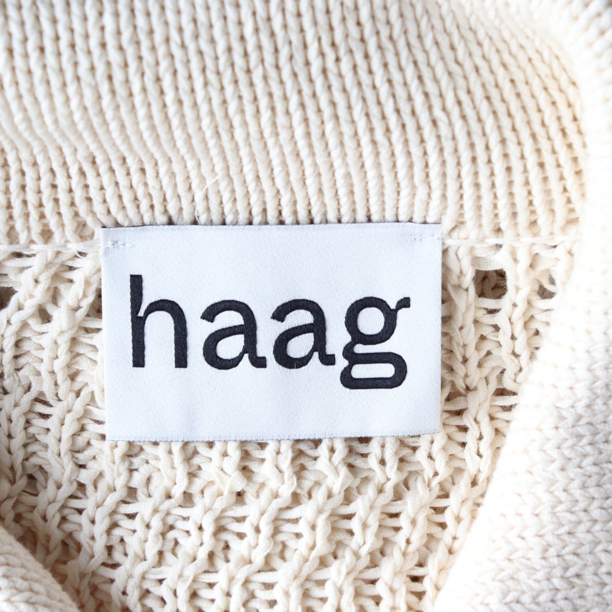 헤이그 22FW haag 크로쉐 가디건 에크루 상세 이미지 3