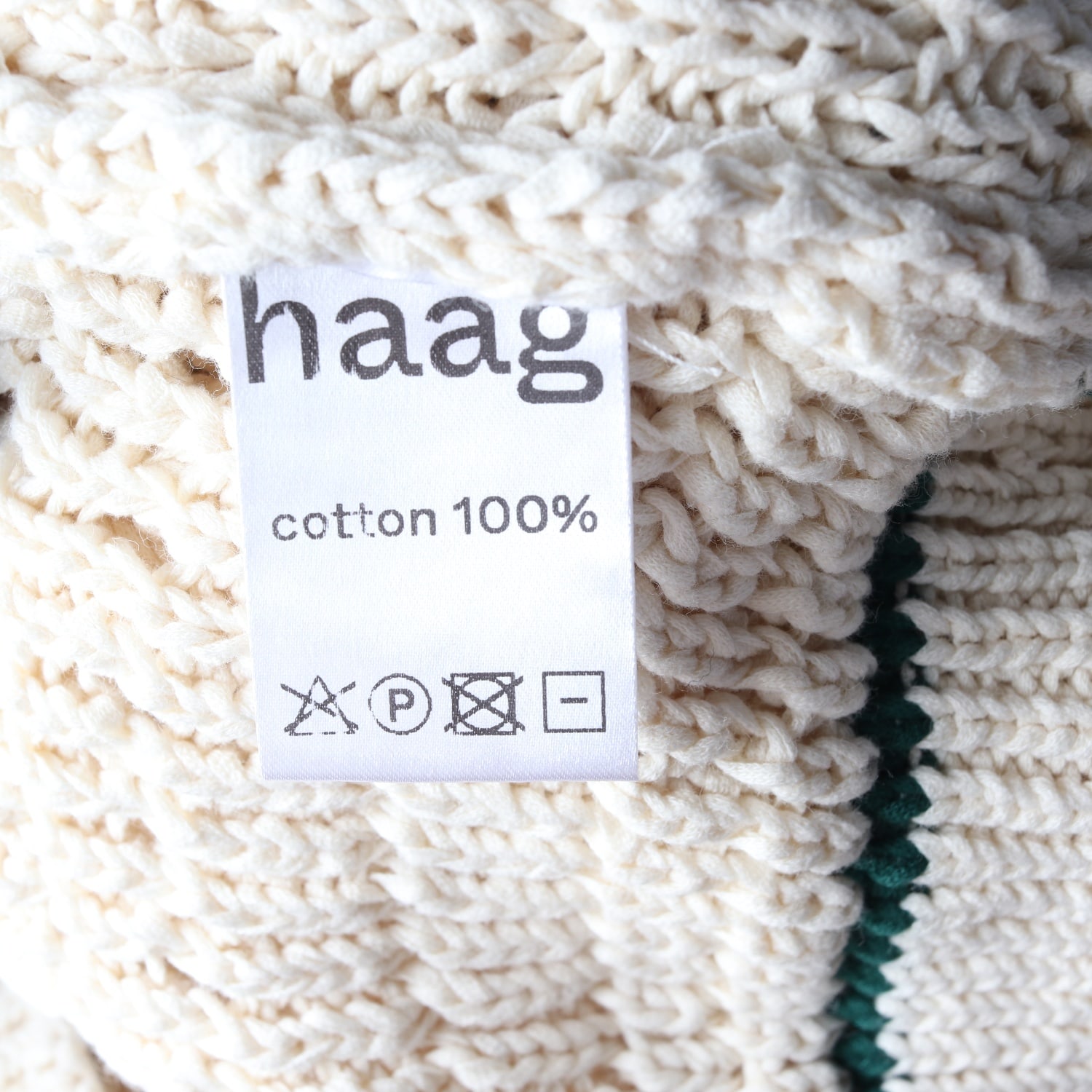 헤이그 22FW haag 크로쉐 가디건 에크루 이미지 4