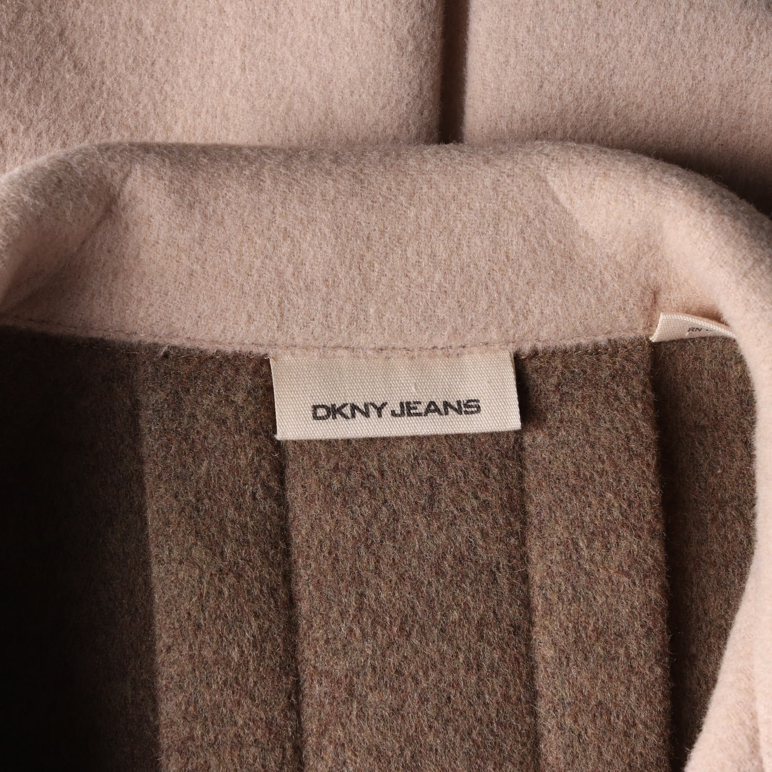 디케이엔와이 DKNY 울 블렌드 숏 코트 베이지  이미지 3