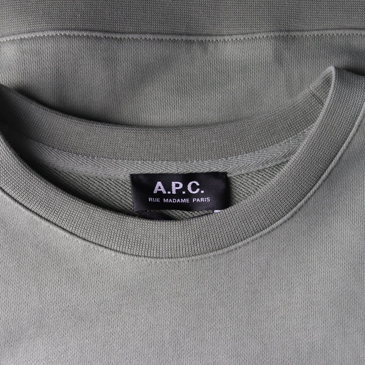 (새상품) 아페쎄 APC 라이더 스웨트셔츠 로고 프린트 맨투맨 카키 상세 이미지 3