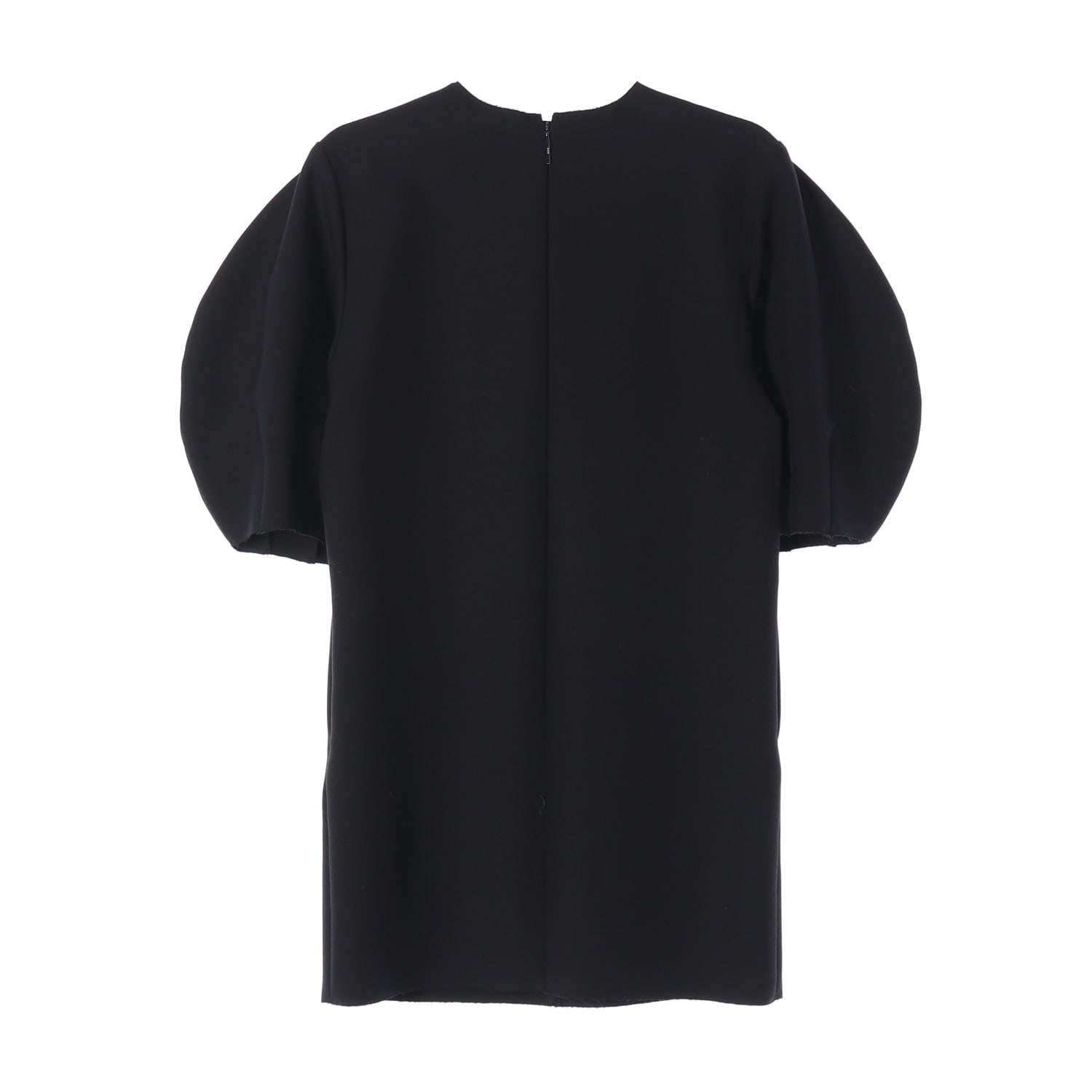 엠에스지엠 MSGM 퍼프 반팔 지퍼 디테일 원피스 블랙 이미지 2