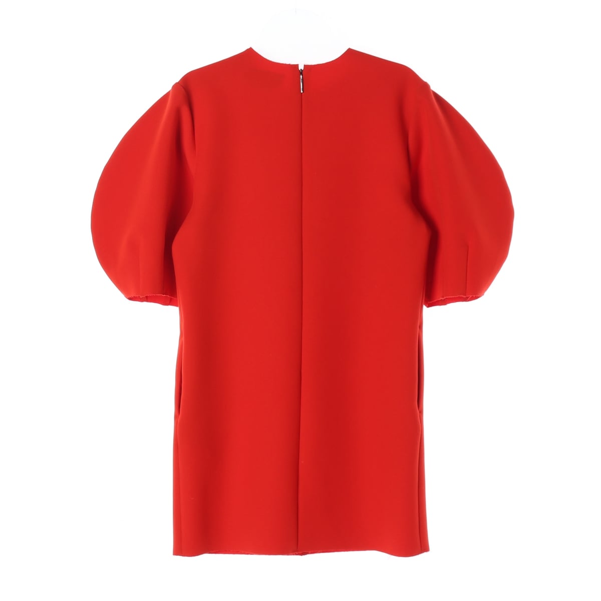엠에스지엠 MSGM 퍼프 반팔 지퍼 디테일 원피스 레드  상세 이미지 2