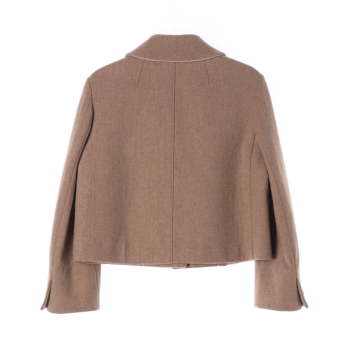 마인 21FW 크롭 울 블레이저 재킷 숏 자켓 브라운 상세 이미지 3