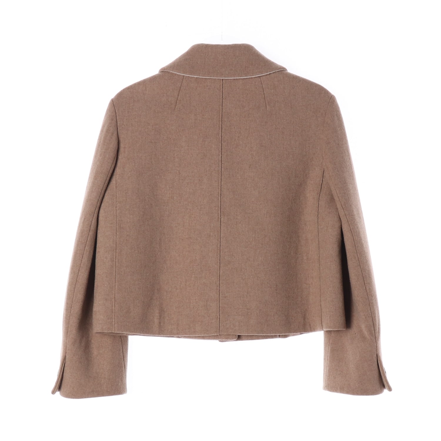 마인 21FW 크롭 울 블레이저 재킷 숏 자켓 브라운 이미지 3