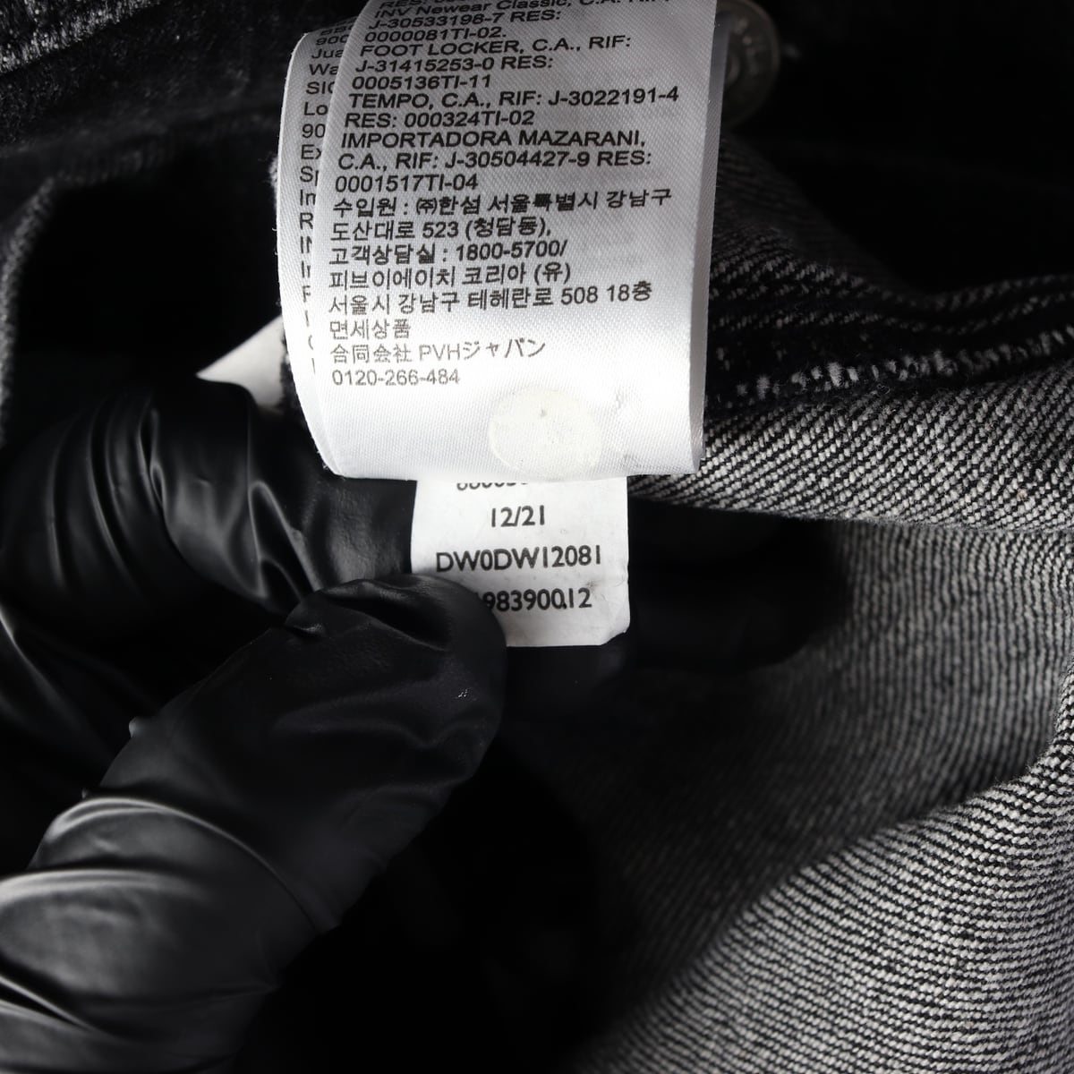 타미 진스 22SS 로고 버튼업 미니 데님 셔츠 원피스 워시드 블랙  상세 이미지 5