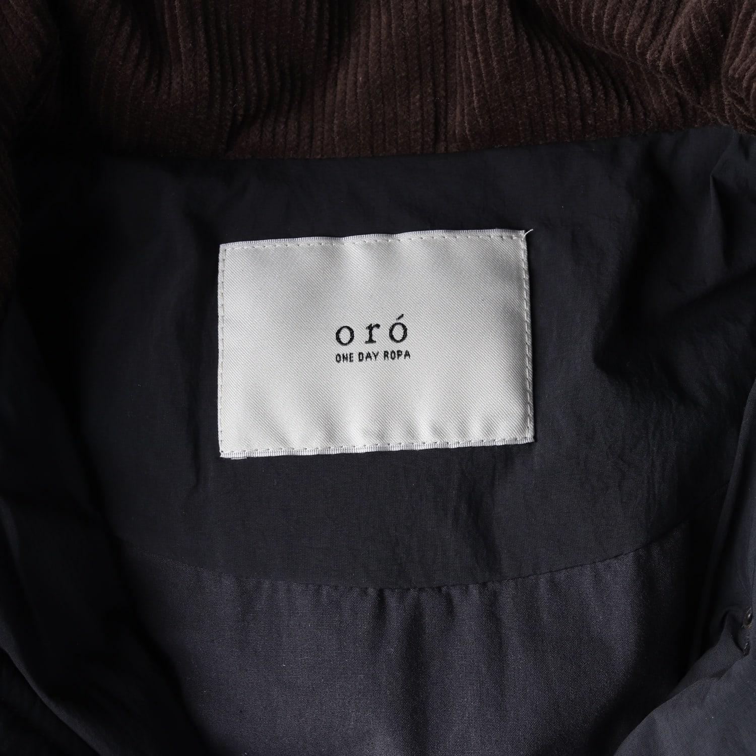 오로 oro 코듀로이 카라 스트링 버클 패디드 재킷 패딩 이미지 4