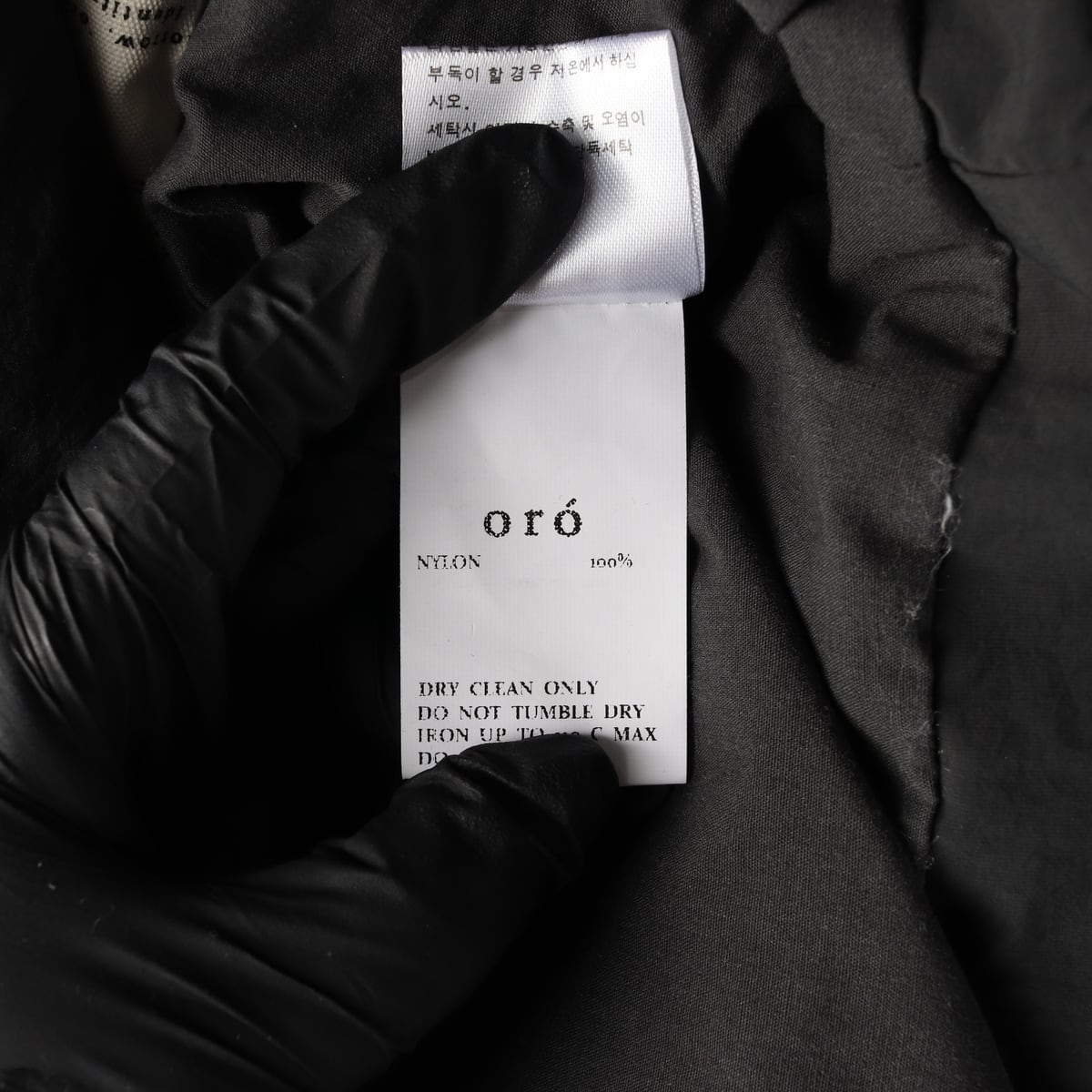 오로 oro 코듀로이 카라 스트링 버클 패디드 재킷 패딩 상세 이미지 5