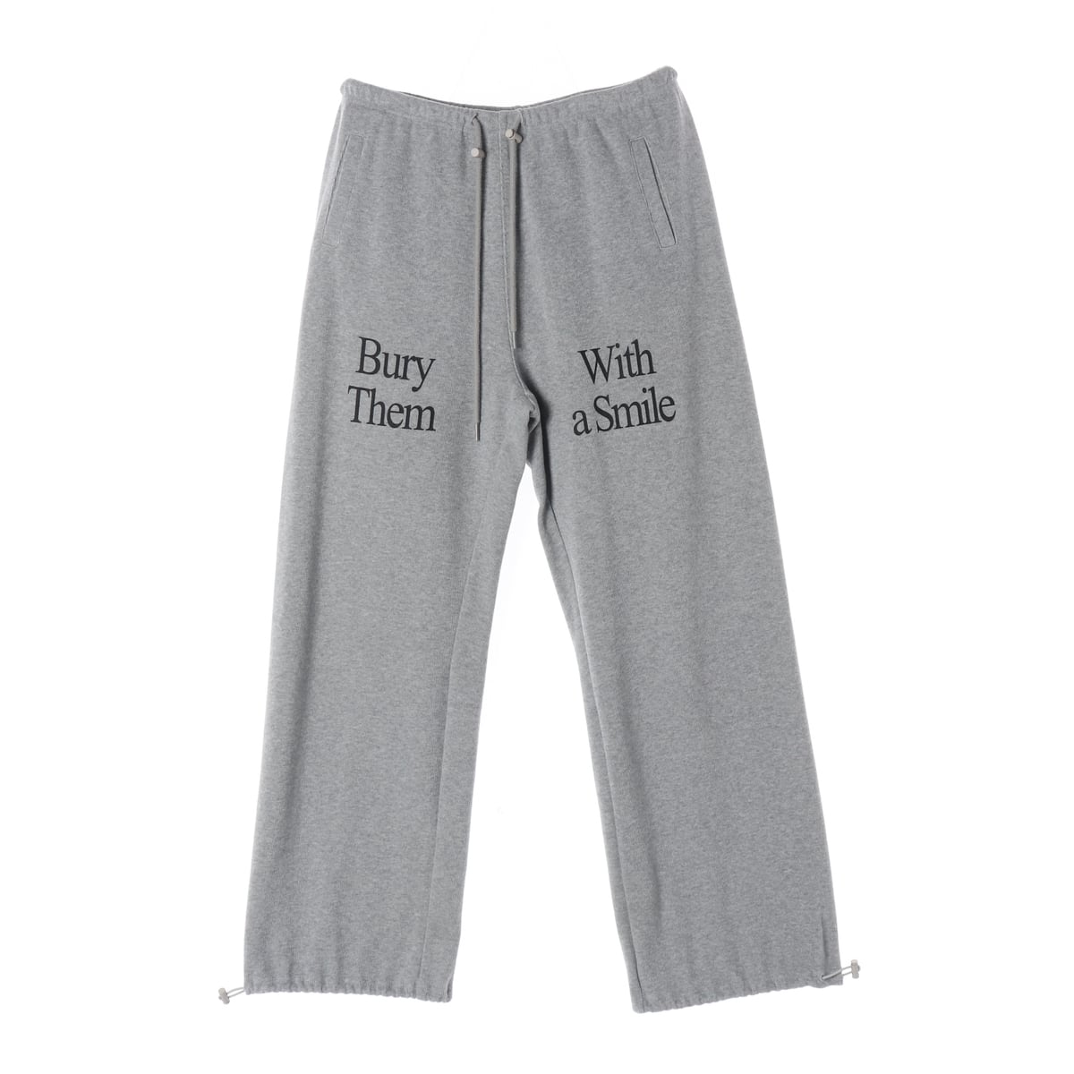배드블러드 23FW Bury Them 와이드 스웨트팬츠 바지 그레이  상세 이미지 1