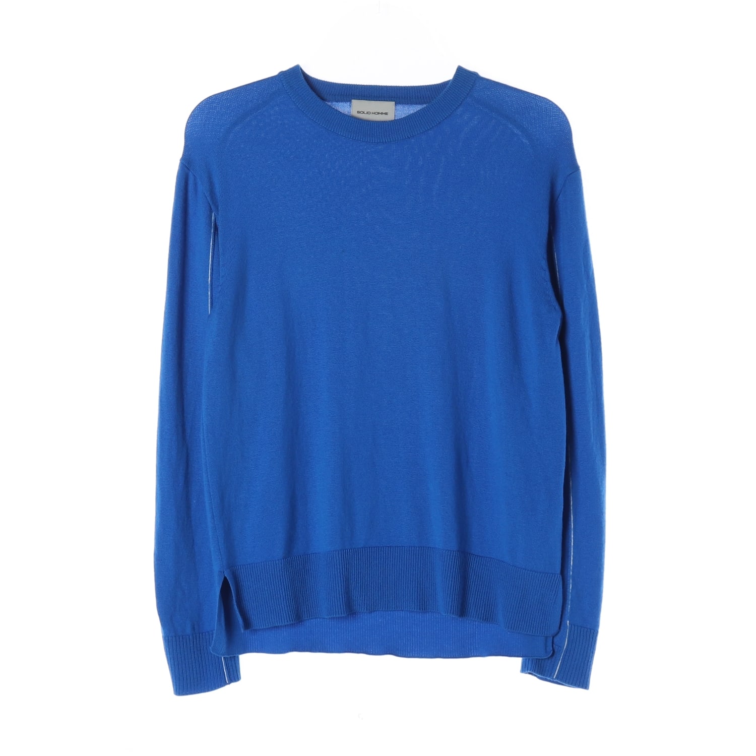 솔리드 옴므 울 100% 니트 스웨터 이미지 1
