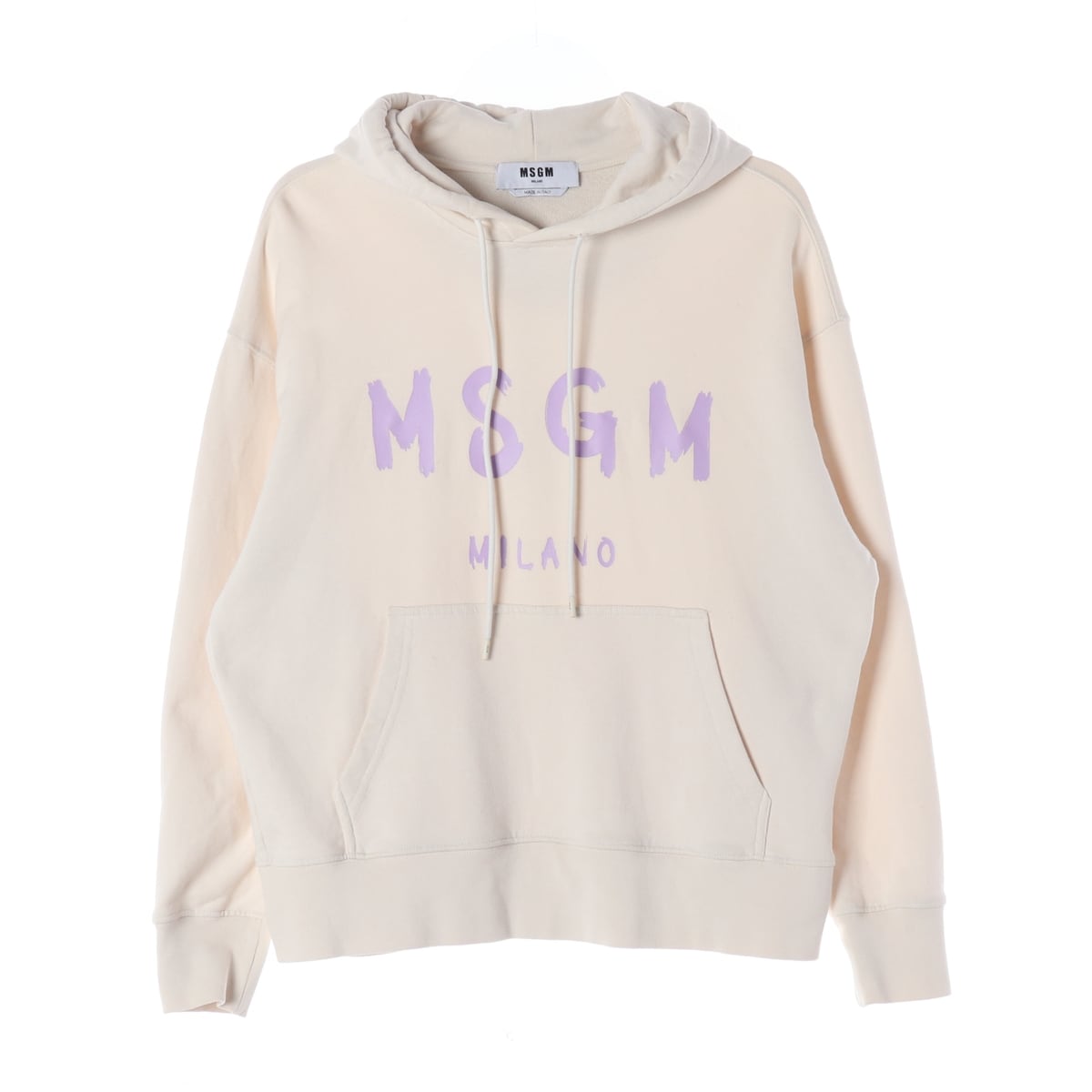 엠에스지엠 MSGM 로고 프린트 후드티 후디 크림  상세 이미지 1