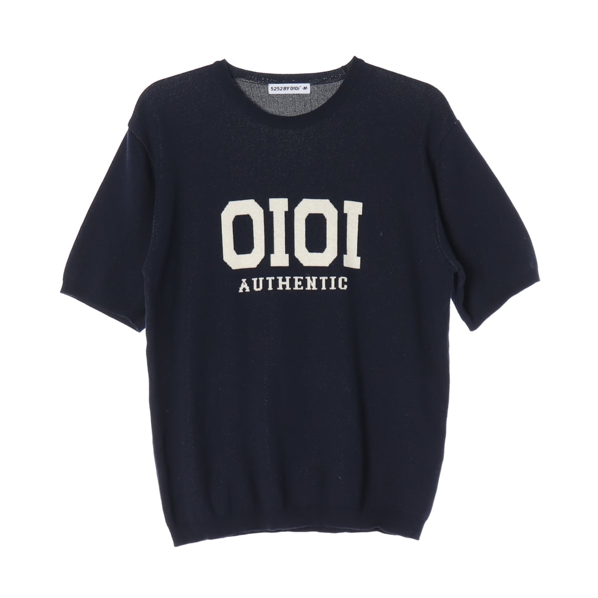 오아이오아이 OiOi 로고 프린트 오버핏 반팔 니트 상세 이미지 1
