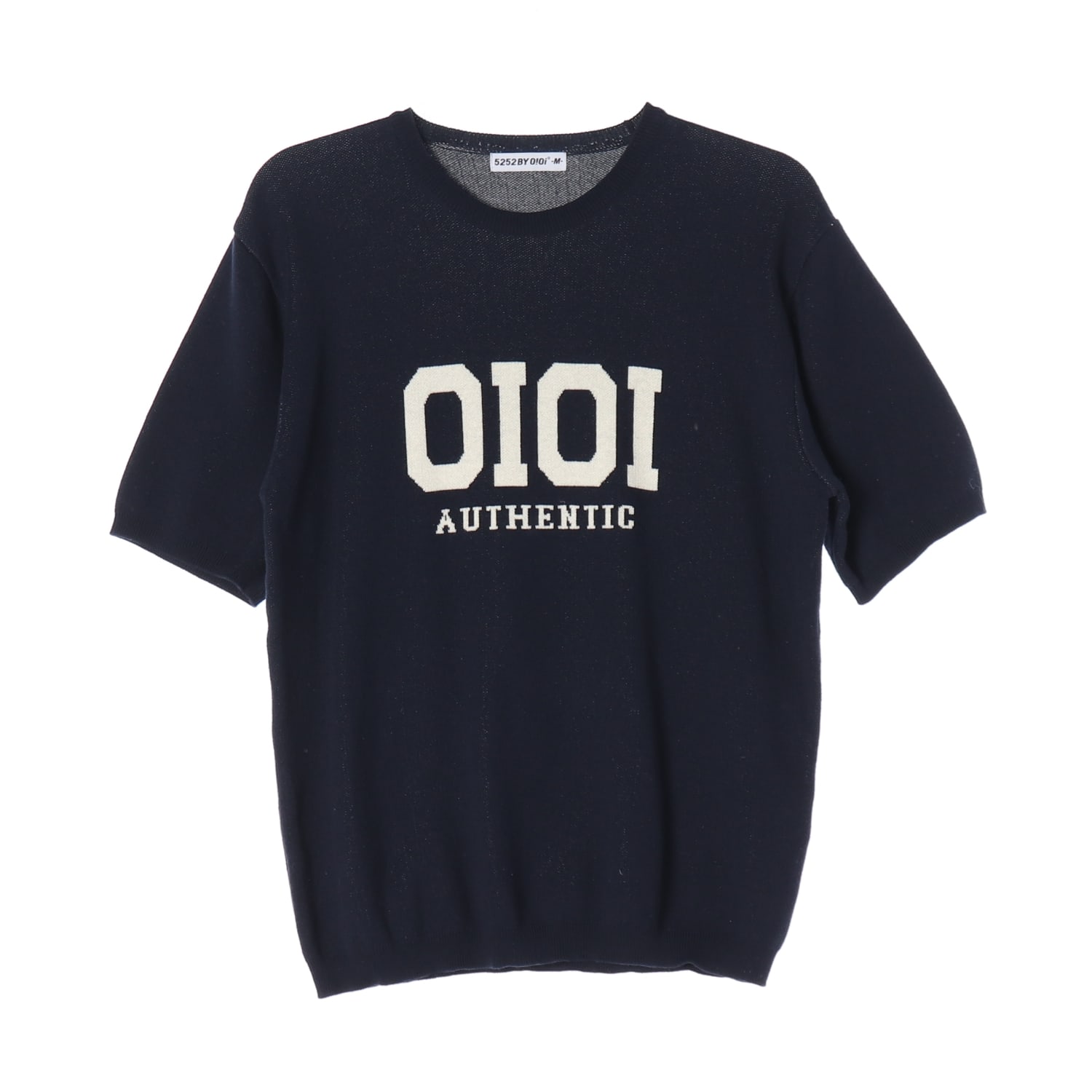 오아이오아이 OiOi 로고 프린트 오버핏 반팔 니트 이미지 1