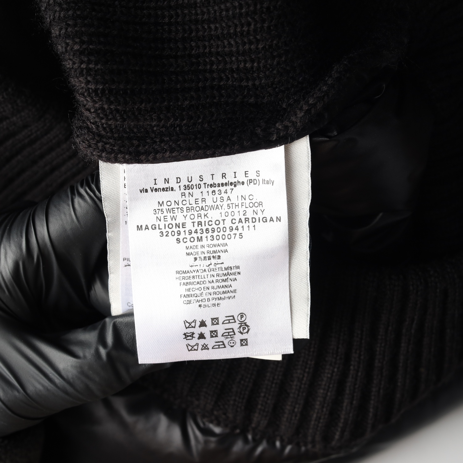 몽클레어 니트 패딩 후드 집업 재킷 이미지 5