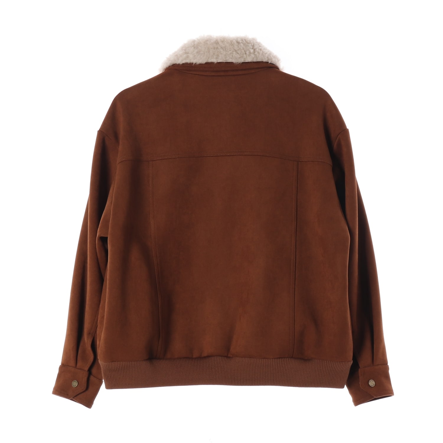 르니나 24FW 테디 시어링 카라 스웨이드 봄버 재킷 덱자켓 이미지 3