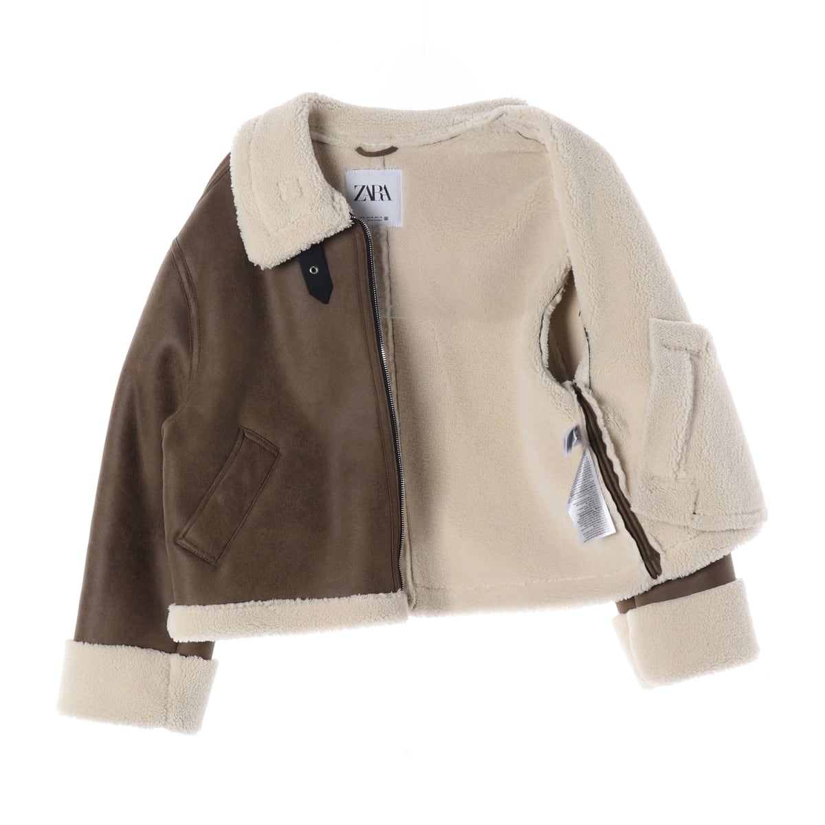 자라 ZARA 무스탕 재킷 스웨이드 코트  상세 이미지 2