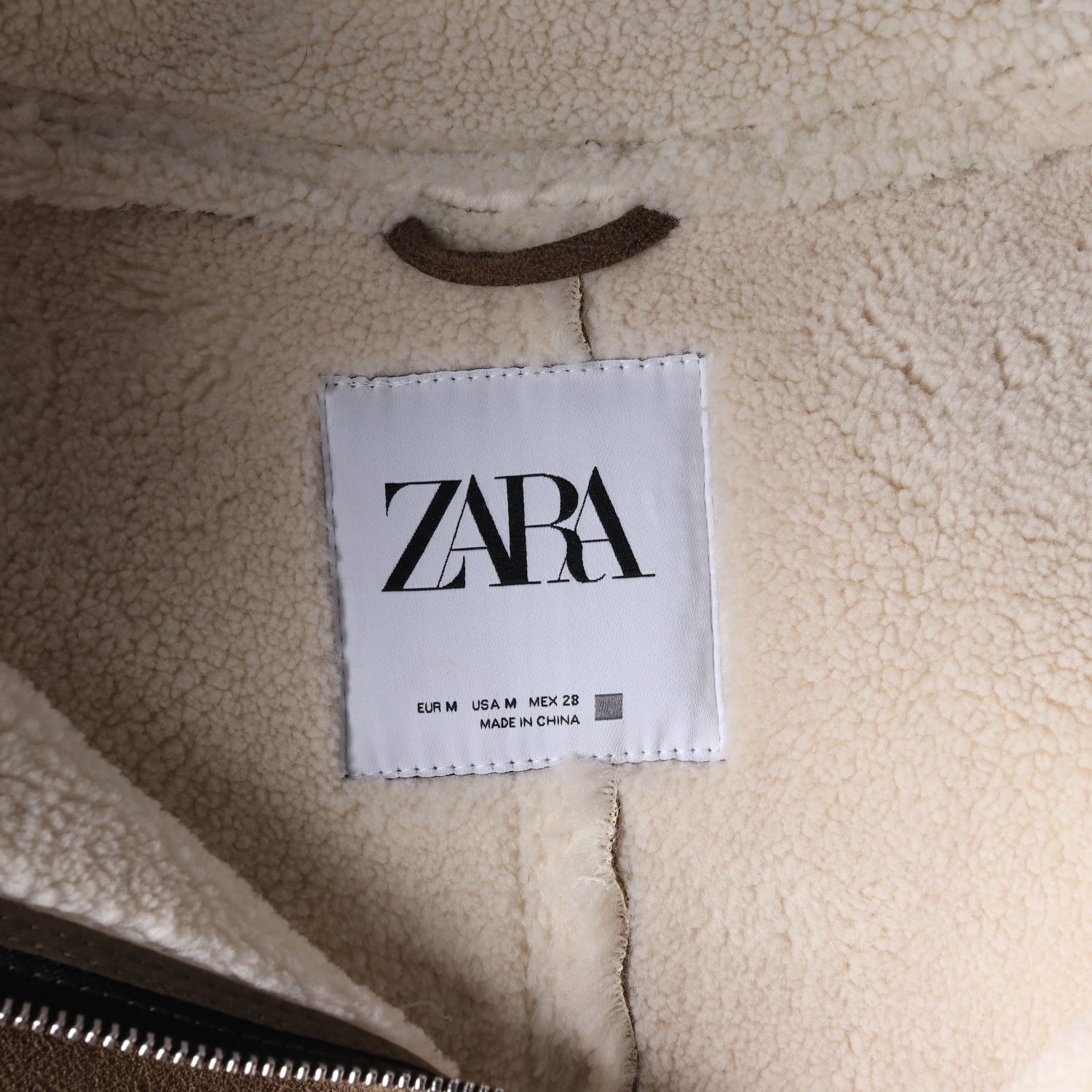 자라 ZARA 무스탕 재킷 스웨이드 코트  이미지 4