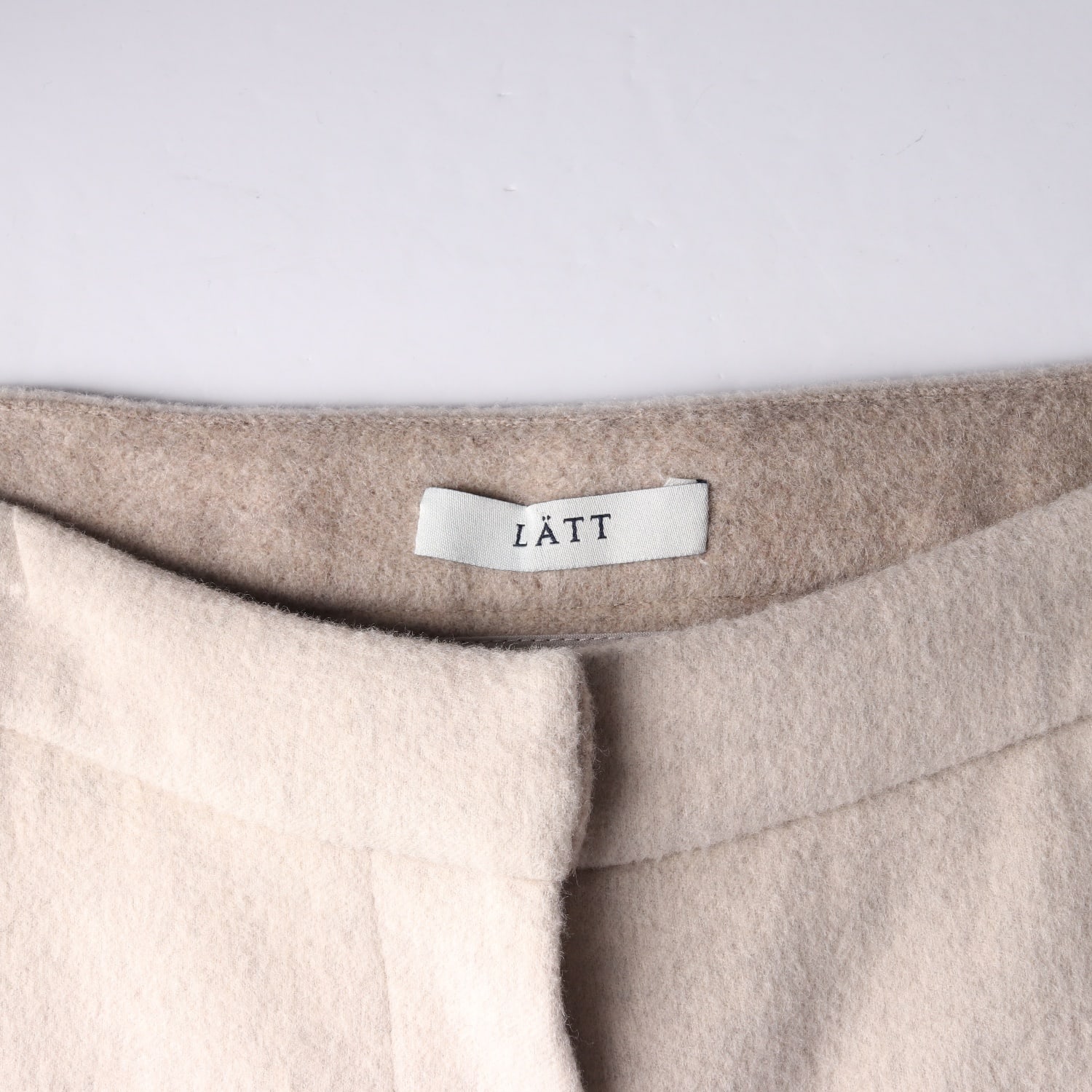 래트 LATT 22FW  울 100% 와이드 슬랙스 팬츠 이미지 3