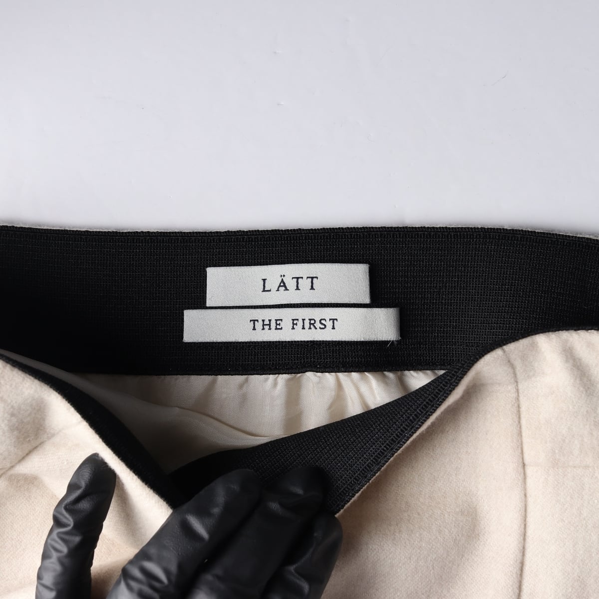 래트 LATT 22FW 울 캐시미어 플레어 롱 스커트 치마  상세 이미지 3