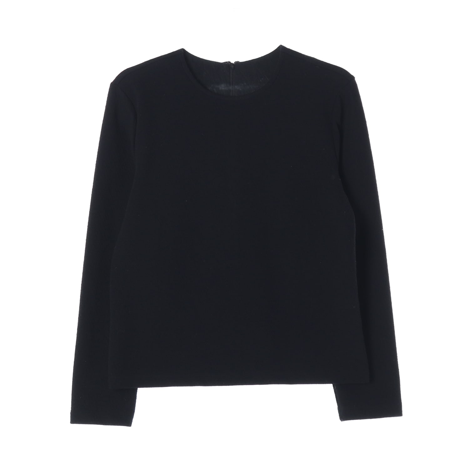오르 ORR 22FW 리플 롱 슬리브 라운드넥 긴팔 티셔츠 블랙 이미지 1