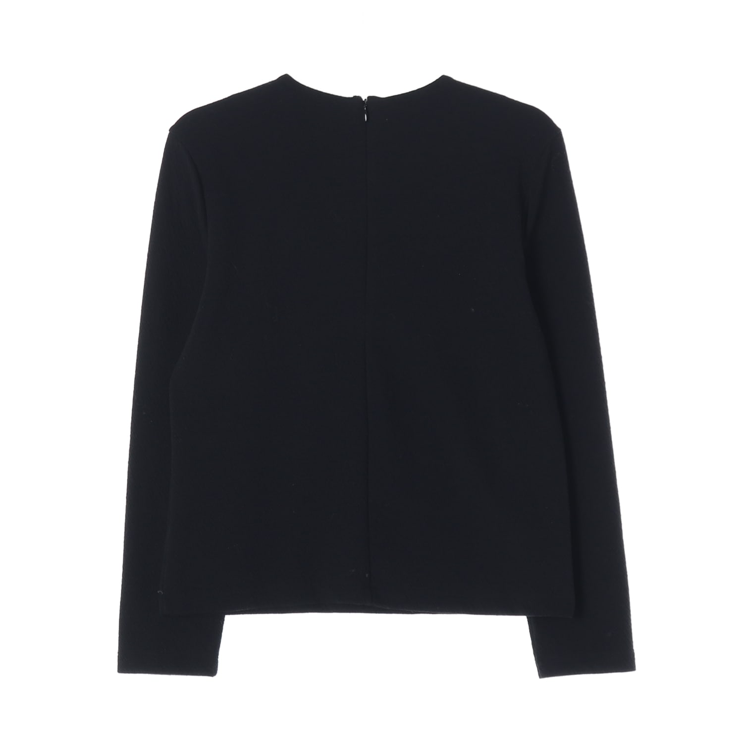 오르 ORR 22FW 리플 롱 슬리브 라운드넥 긴팔 티셔츠 블랙 이미지 2