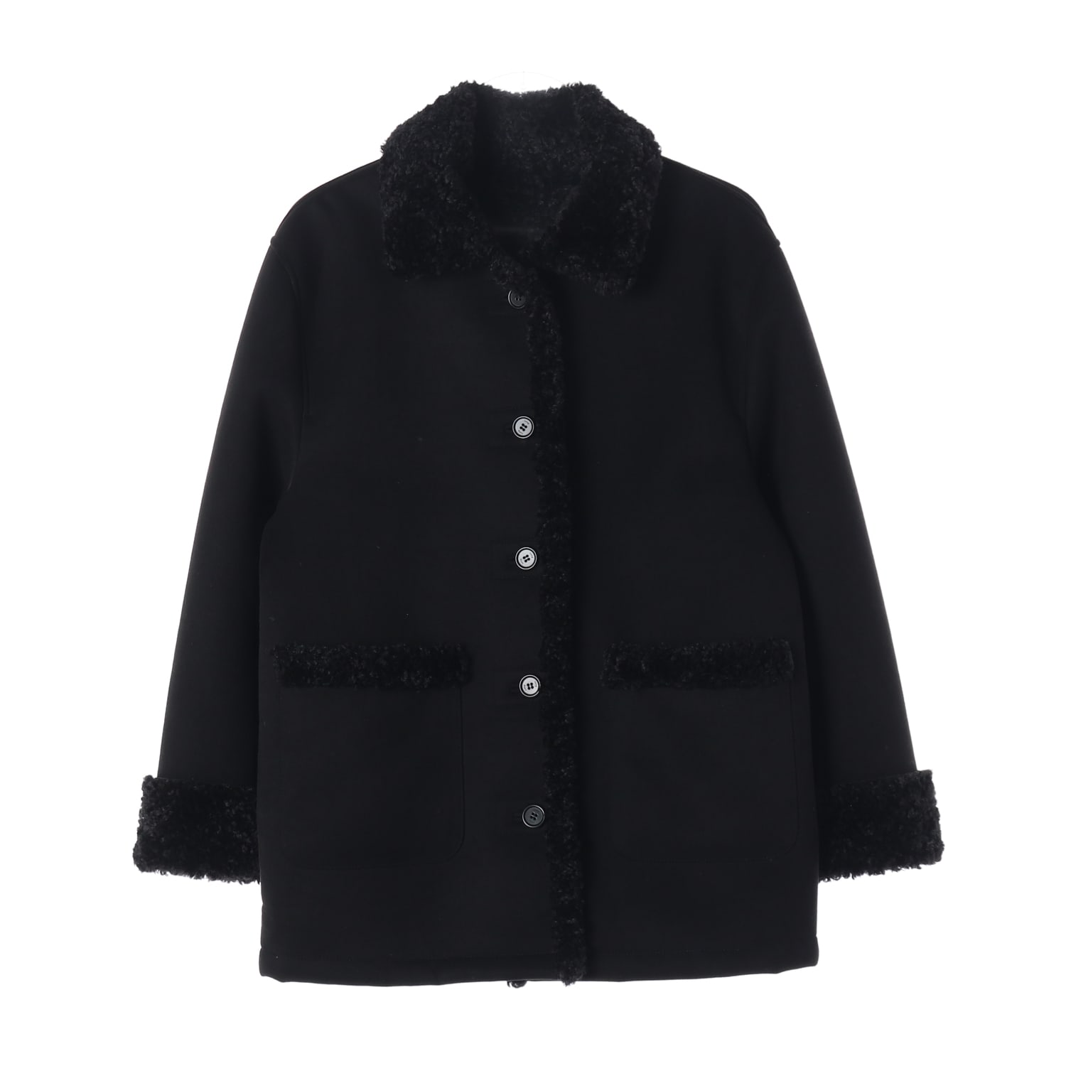 헤이그 HAAG 24FW 베어 시어링 무스탕 코트 이미지 1